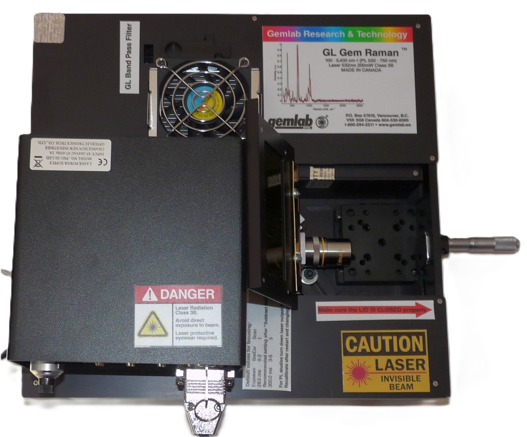 GL Gem Raman PL532 TEC 顯微拉曼暨光致發光光譜系統
